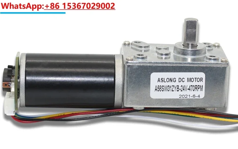 

ASLONG A58SW31ZYB Turbo Worm Self locking Motor 5840 Encoder DC Reduction Motor