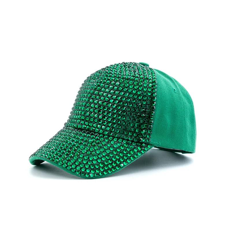 Neue Mode Frauen Diamant Inlay Kappe Frühling Sommer Hip Hop Kpop Dance Baseball Caps Einfache Plain Party Straße Hut – Detail 10