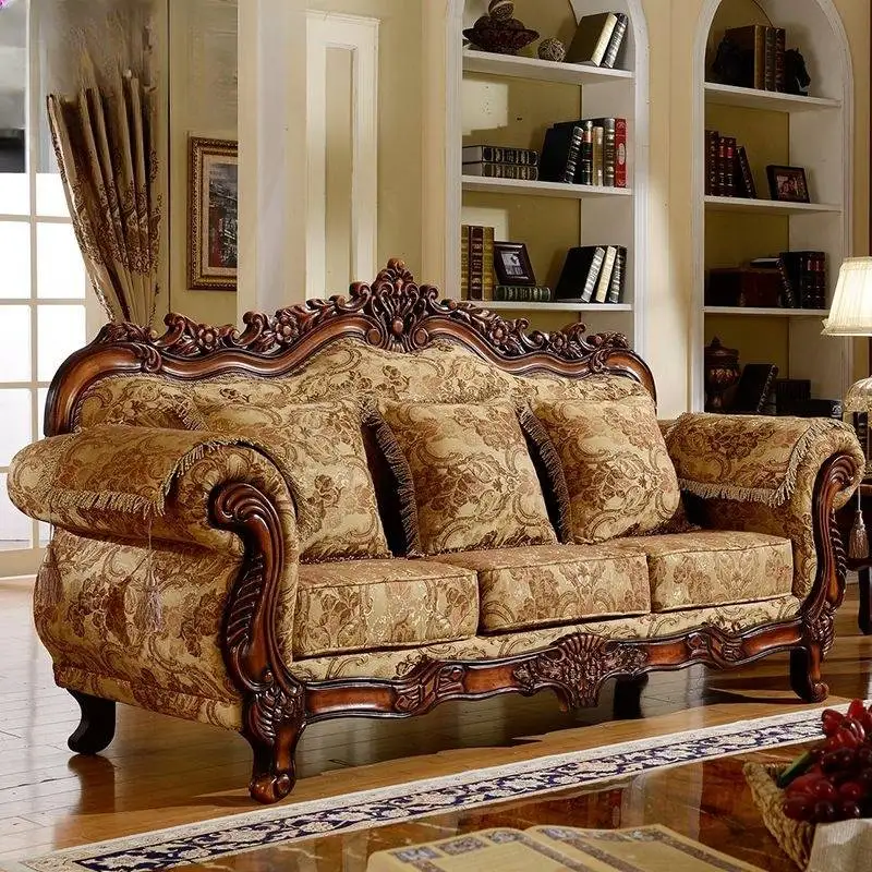 

European Vintage Living Room Sofas Flower Printed Armchair Living Room Sofas Lounges Lazy Banken Woonkamer Furniture For Home