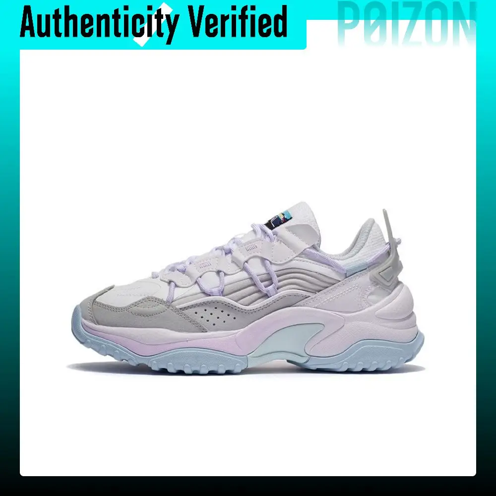 Li Ning Aurora WindWalker V2 Cushioning Low top Sports Casual Shoes Women's White Gray AGCS016-2