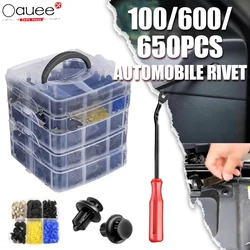 Clipes de prendedor automático conjunto misturado corpo do carro push pin rebite pára porta guarnição painel retentor prendedor kit rebites de plástico clipes para carro