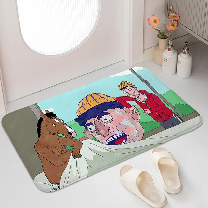 Non Slip Carpet Z-Bojack Horsemans Bedroom Kitchen Mat House Interior Entrance Anime Aesthetic Funny Doormat Door Rugs Baths