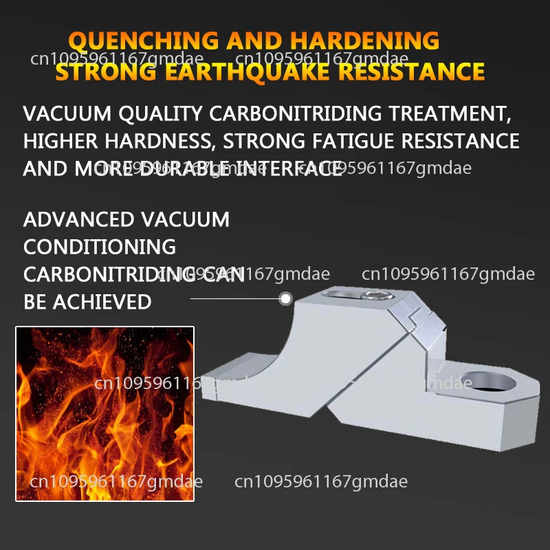 Processing one-way heavy toad clamp side positioning quality assurance