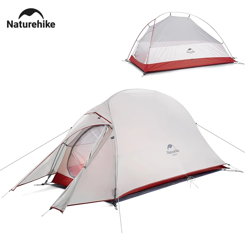 Naturehike Camping Tent Ultralight Portable Cloud Up 1 Person Shelter Tent Folding Backpack Waterproof Tent Travel Beach Tent