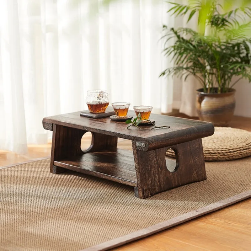 

Japanese Foldable Floor Tea Table – Portable Low-Level Chabudai Style Coffee Table for Tatami, Tea Ceremony & Small Spaces