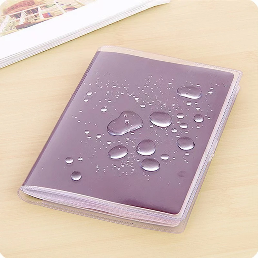 【Hot sales】1-4PCS Passport Protective Cover Transparent Frosted, PVC Material Waterproof Document Case