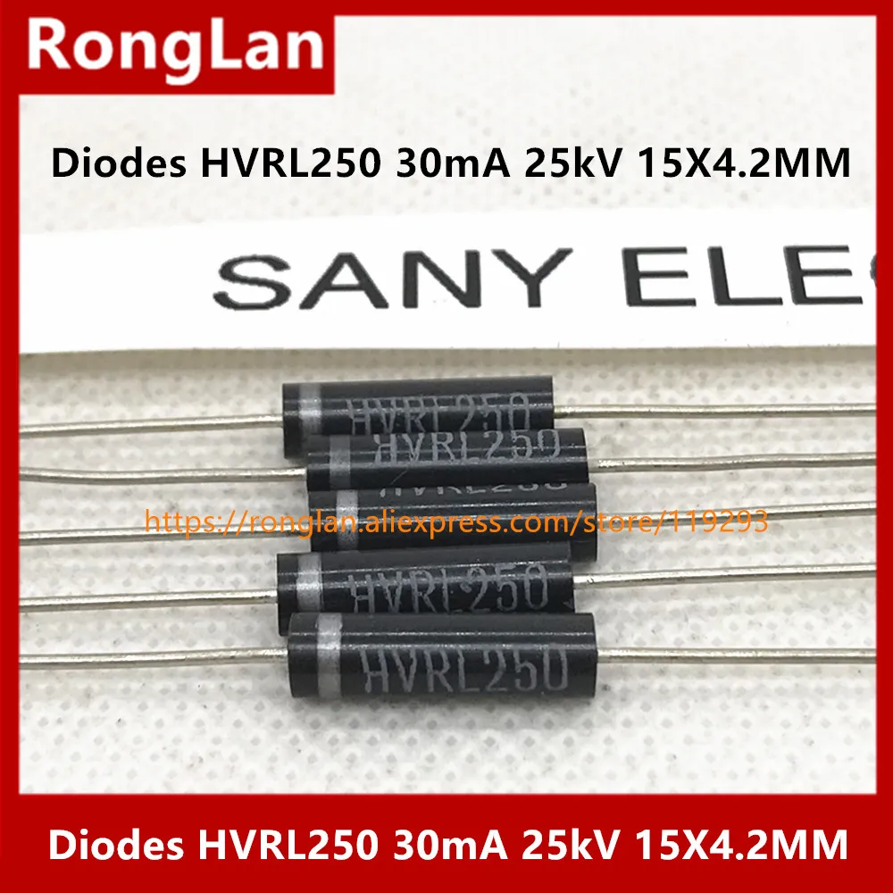 [BELLA] high voltage high voltage diodes HVRL250 30mA 25kV high voltage silicon stack 15X4.2MM--50pcs/lot