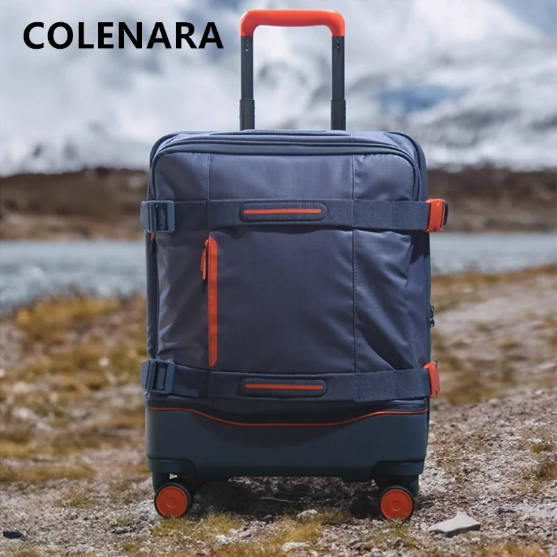 COLENARA High Quality Suitcase Oxford Cloth Boarding Box Men's Trolley Bags 20
