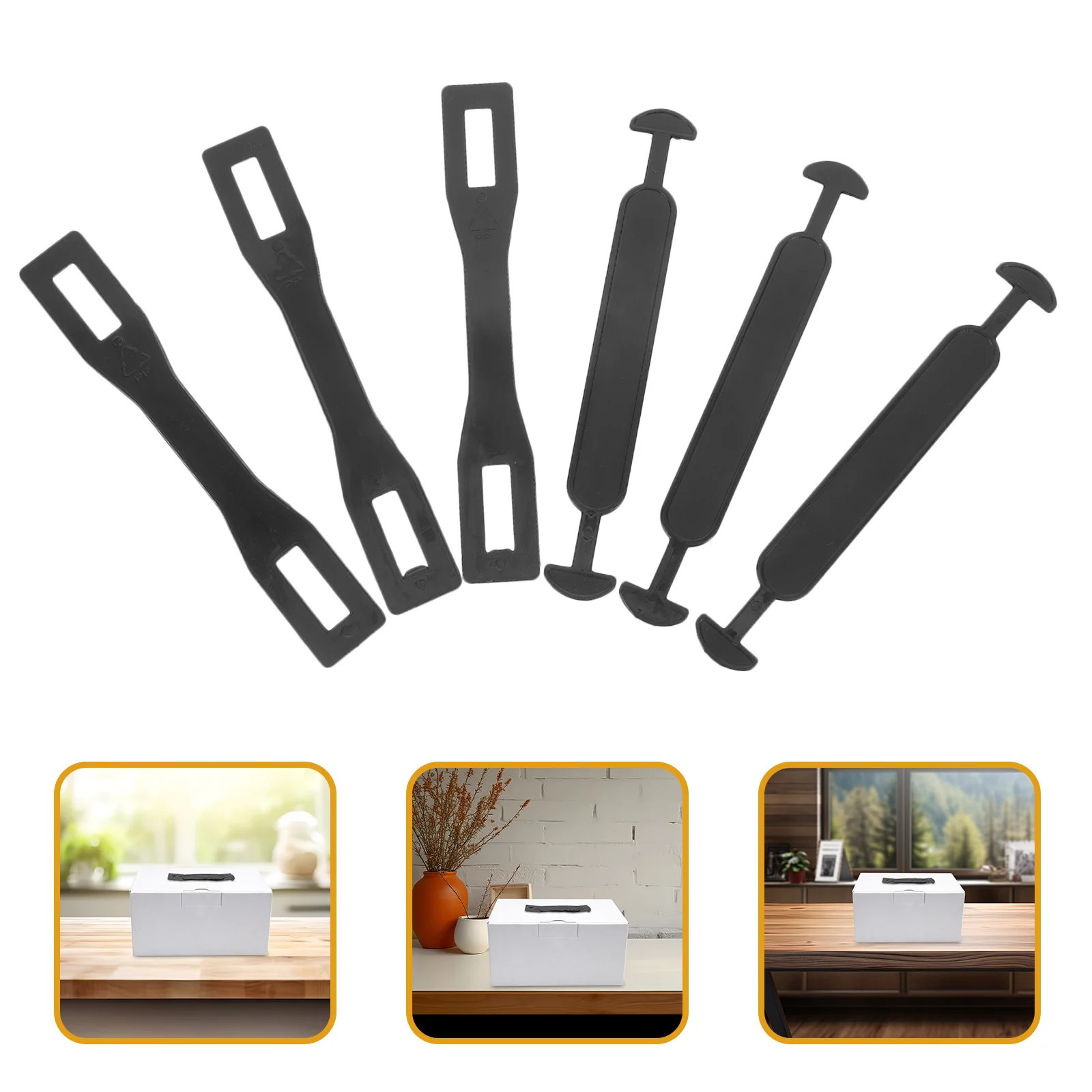 100 Sets Carton Handle Plastic Grab Milk Handles Lifting Cardboard Boxes Replacement DIY Shipping