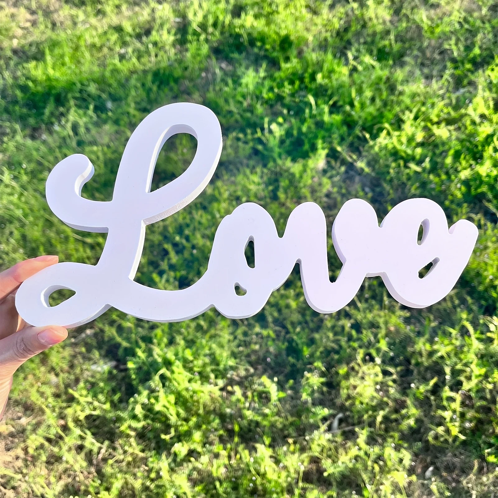 1pc love pvc alphabet ornament mother's day valentine's day engagement wedding photo festive decorations