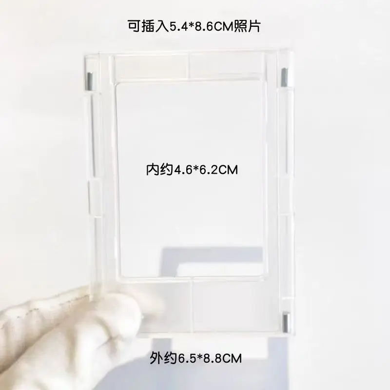 5/10pcs Ins Style Magnetic Photo Frame Polaroid Fridge Magnets For Office Kitchen Couple Bedroom Small Item Ornaments