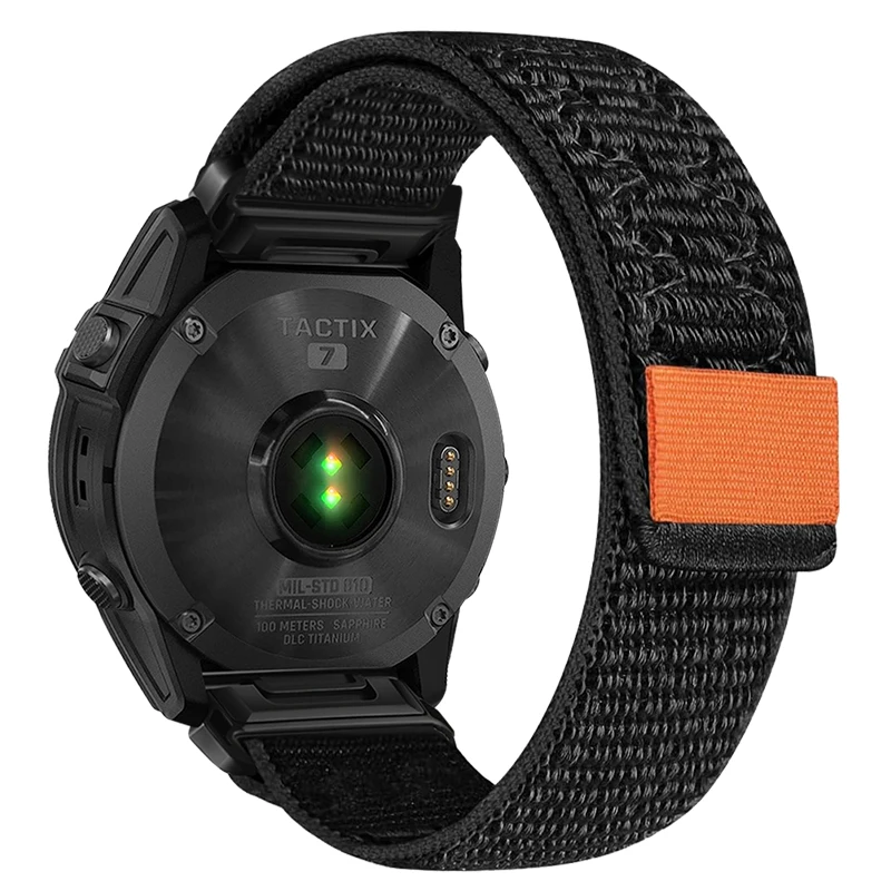 26 22MM Nylon Watchband For Garmin Approach S70 (47mm) Fenix E 8 8X 7 7X Pro 6 6X Pro 5 5XPlus Epix Pro QuickFit Wristband Strap