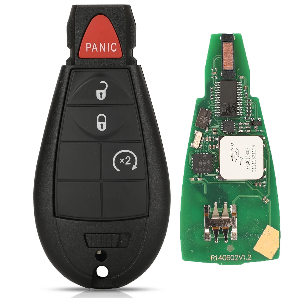 Jingyuqin 433 Mhz ID46 Fernbedienung Auto keyless Go Für Jeep Grand Cherokee Chrysler Town & Country 300 Dodge Caravan 1YZ-C01C Smart schlüssel
