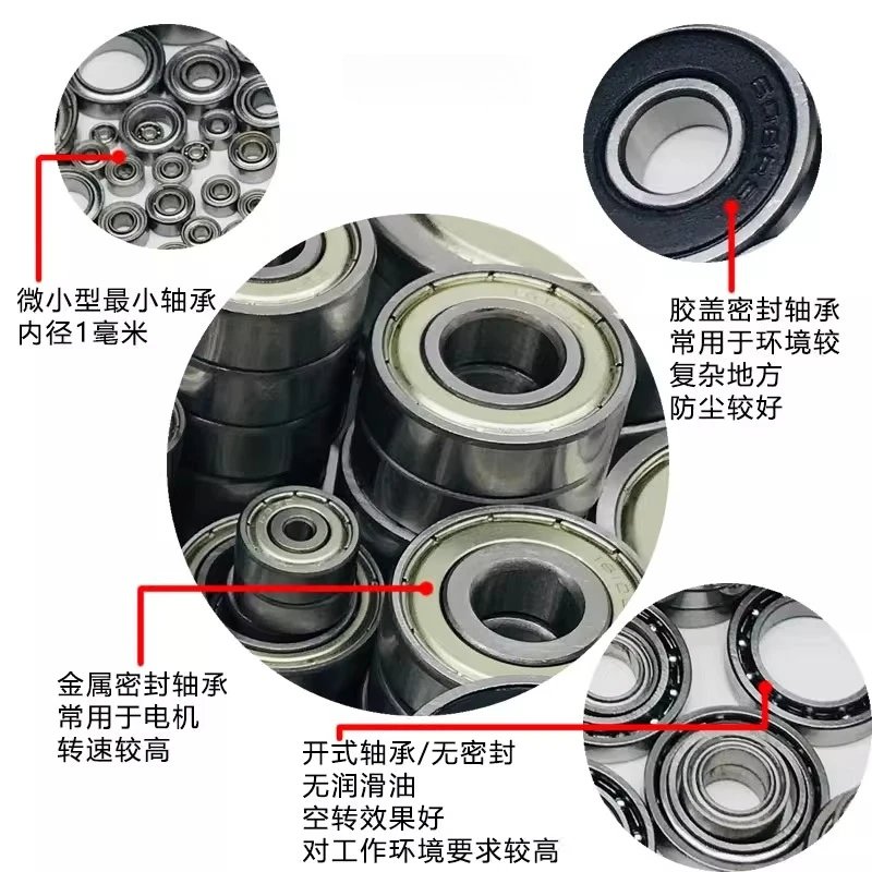 4pcMini Präzision kleines Lager großer voller Innendurchmesser1 /2 /3