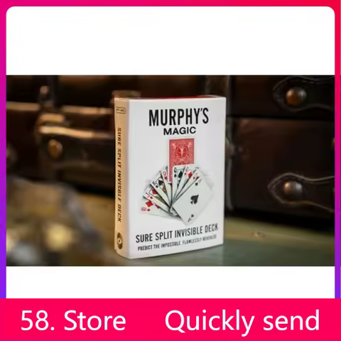 New 2025 SURE SPLIT Invisible Deck Bicycle by Murphy's Magic - Magic tricks ( 58 Store Download )