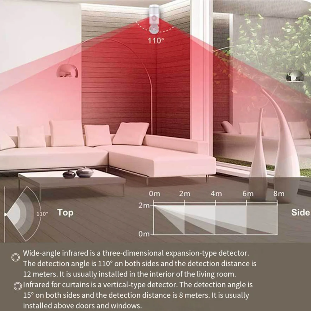 BTLIFE-Tuya WIFI Smart Human Motion Detector PIR Sensor With Alarm For Home Burglar Protection Human Body Detection Sensor