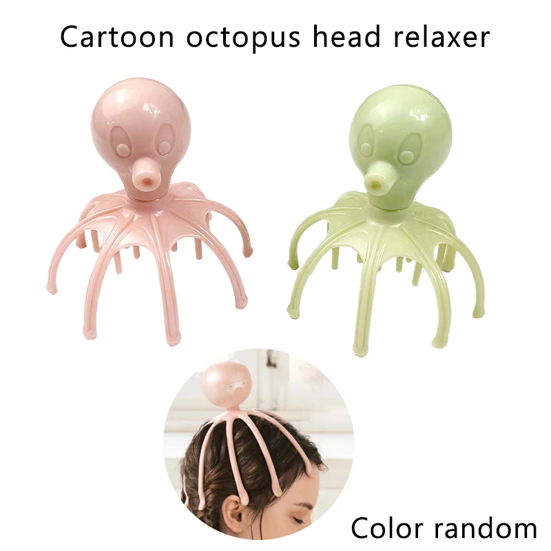 1 قطعة مدلك الرأس مدلك فروة الرأس الاسترخاء الإغاثة الجسم مدلك إزالة توتر العضلات التعب البلاستيك رئيس الاسترخاء مدلك #1