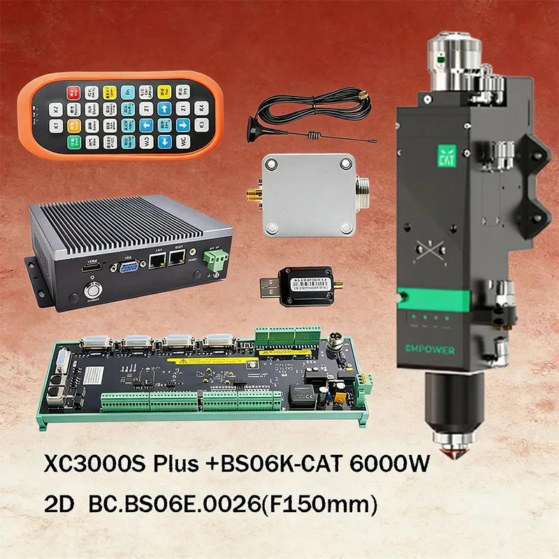 

New Raytools XC3000S Pulse Laser Control System BS06K-CAT 6000W Intelligent Cutting Head Compatible with EtherCAT Line
