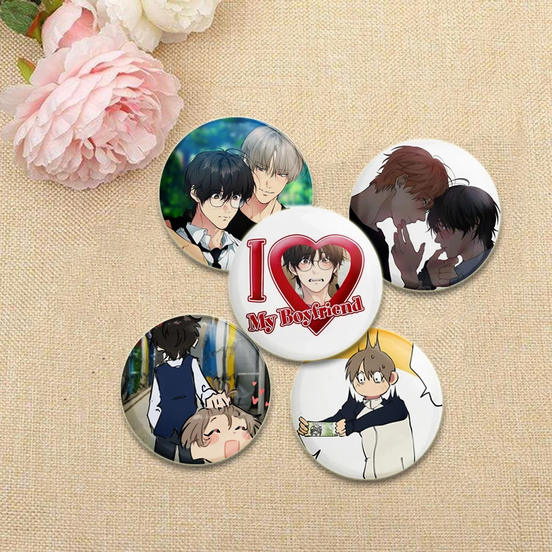 Lost in The Cloud BL Anime Brooches Skylar Cirrus Art Cartoon Badge Soft Button Lapel Pin Decor Jewelry Decoration Gifts