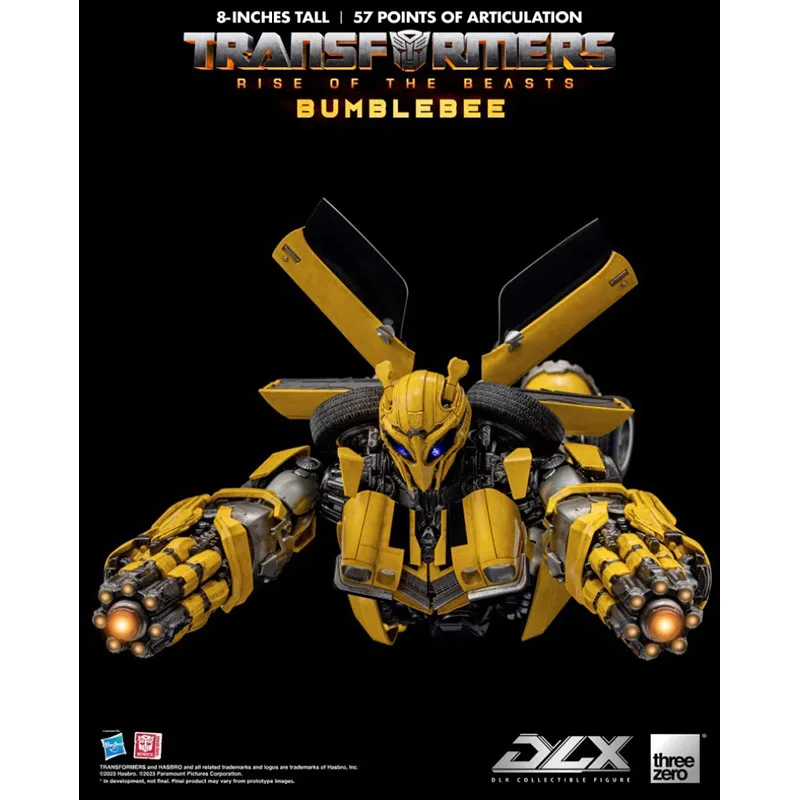 Original Threezero DLX 3Z05630W0 BUMBLEBEE TRANSFORMERS: RISE OF THE BEASTS PVC Animation Character Model Action Toys Gifts