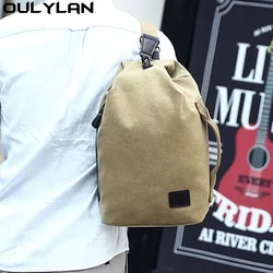 Men's Canvas Handbag Casual Bag Portable Travel Sports gym Shoulder Bag Leisure Backpack Multifunctional Small Bags