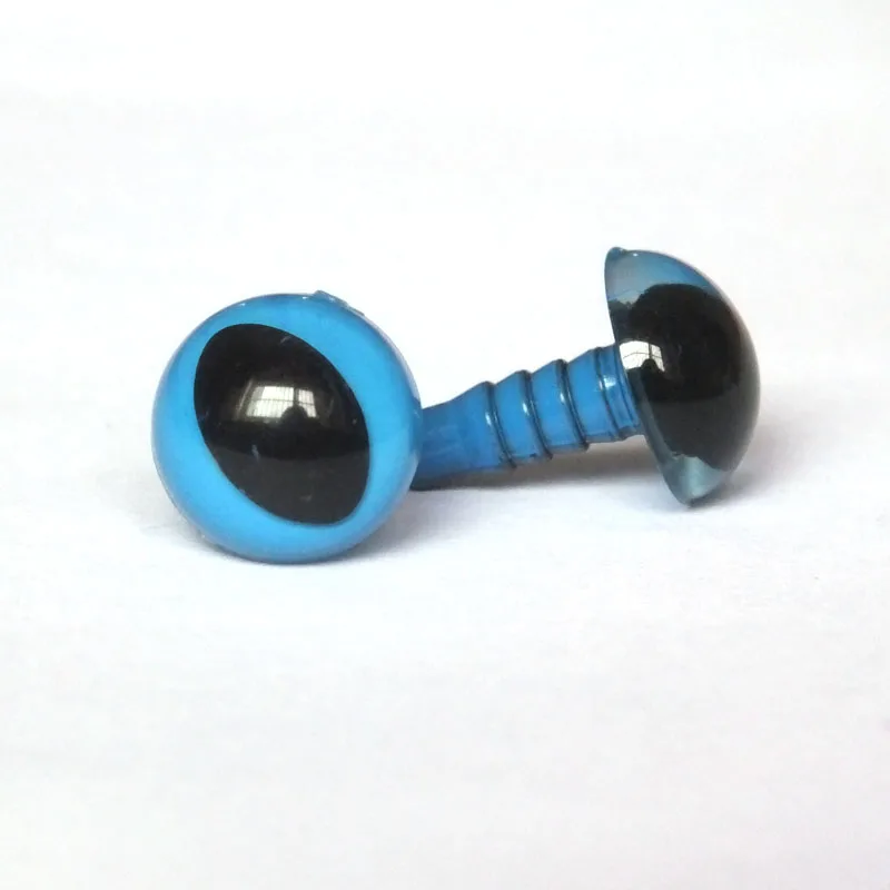 Ojos de Seguridad de 12mm/ojos de gato de plástico con arandela, accesorios hechos a mano para muñeca de oso, fabricación de marionetas de animales