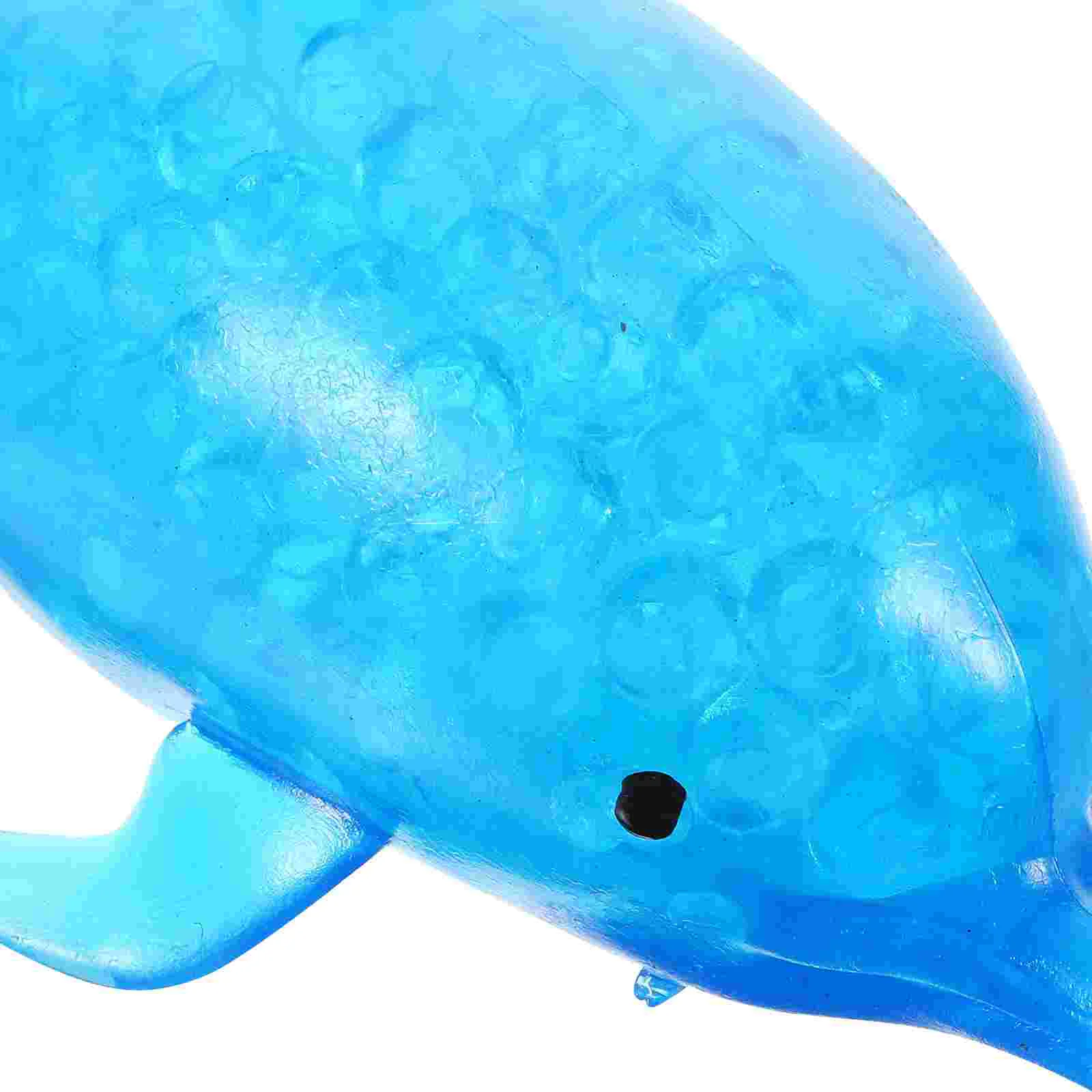 2 uds juguetes de delfines pequeño para apretar para niños elasticidad elástica estrés favores de fiesta azul niño