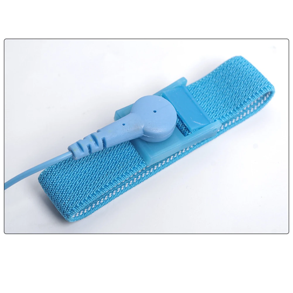 Easy To Use Static Discharge Clip Dry Environment Protection Grounding Bracelet Soft Comfortable Band Stainless Steel Core