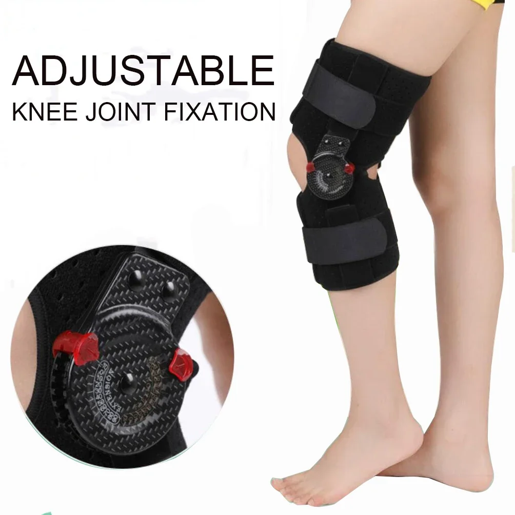 

Adjustable Knee Support Pad Brace Protector Arthritis Knee Joint Patella Knee Support Leg Compression Sleeve Hole Hinged Kneepad