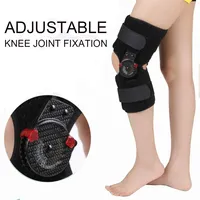 Adjustable Knee Support Pad Brace Protector Arthritis Knee Joint Patella Knee Support Leg Compression Sleeve Hole Hinged Kneepad