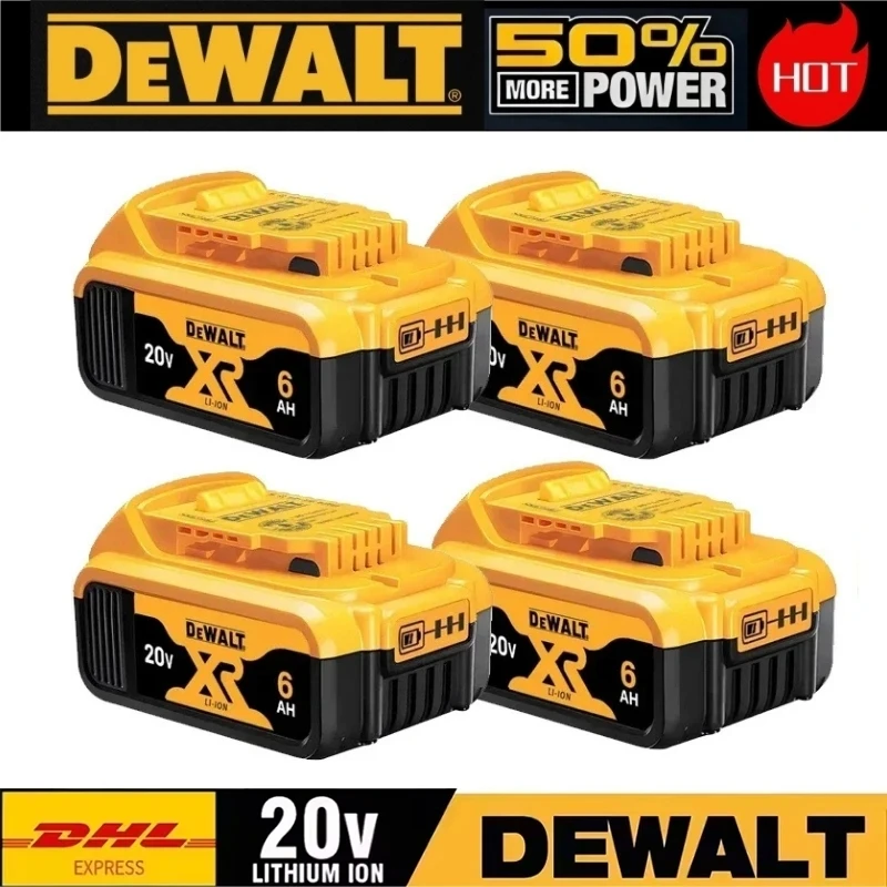 👍100% Genuine Dewalt 20V/60V Battery, 6AH 9AH Rechargeable Lithium Ion Battery, Dewalt DCB200 DCB205 DCB609 Power Tool Battery