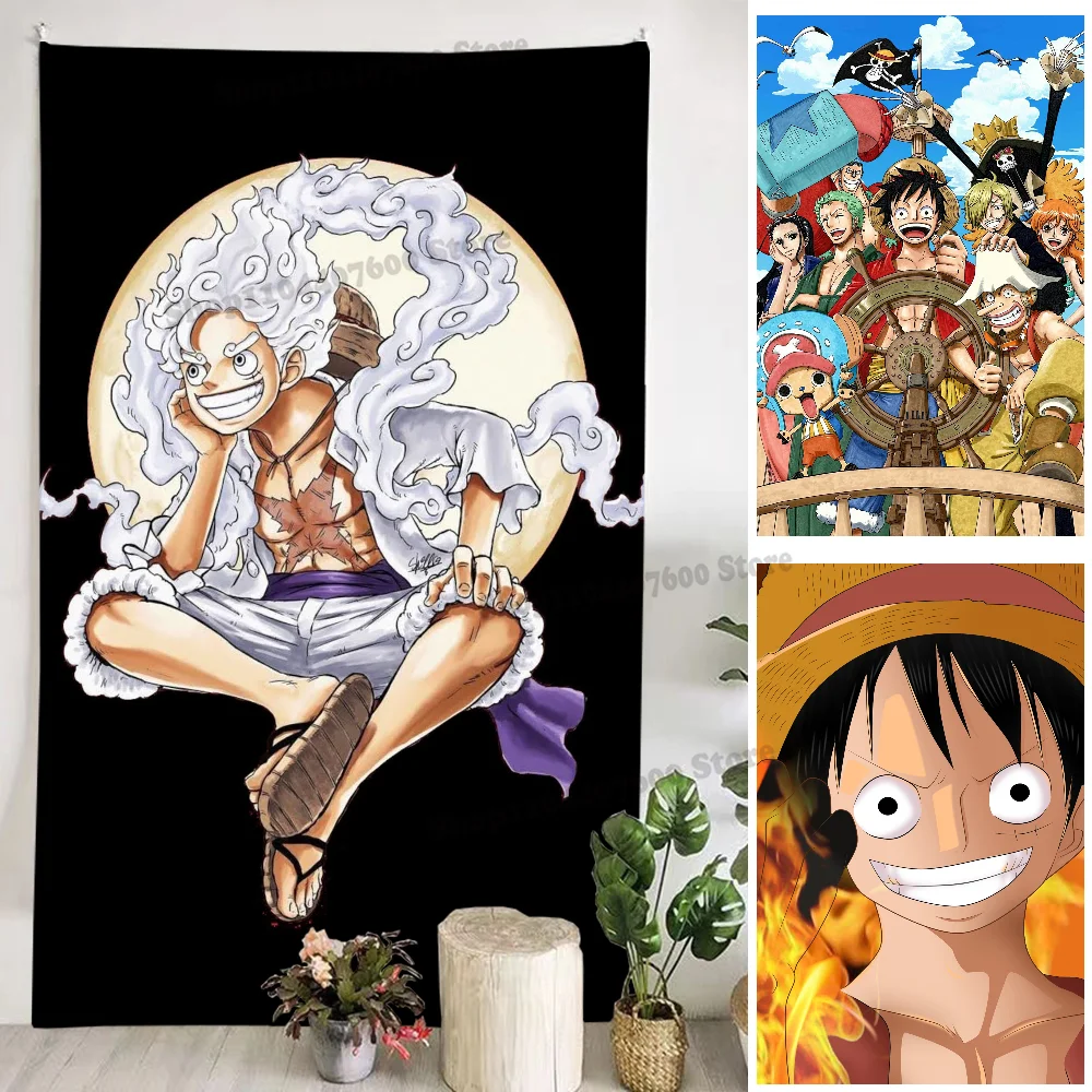 Anime O-One-Piece L-Luffy Tapestry Printed Tapestry Decoration canvas Travel Used for advertising creative Birthday Gift