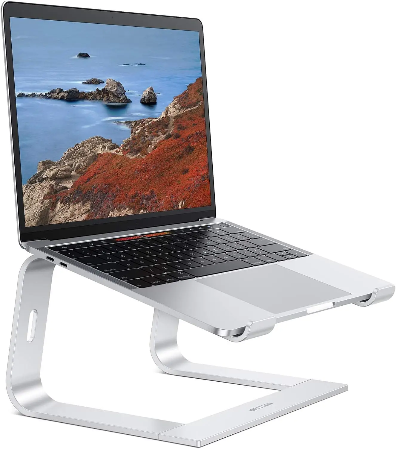 

Adjustable Laptop Stand, Detachable Aluminum Holder for Desk, Compatible with MacBook Air/Pro, Dell, HP (11-16 inch), Silver