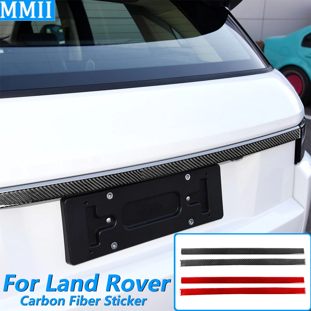 Für Land Rover Range Rover Evoque 2012-2015 Carbon-Faser Heckklappen-Verkleidung Abdeckung Auto-Zubehör Dekorations-Aufkleber