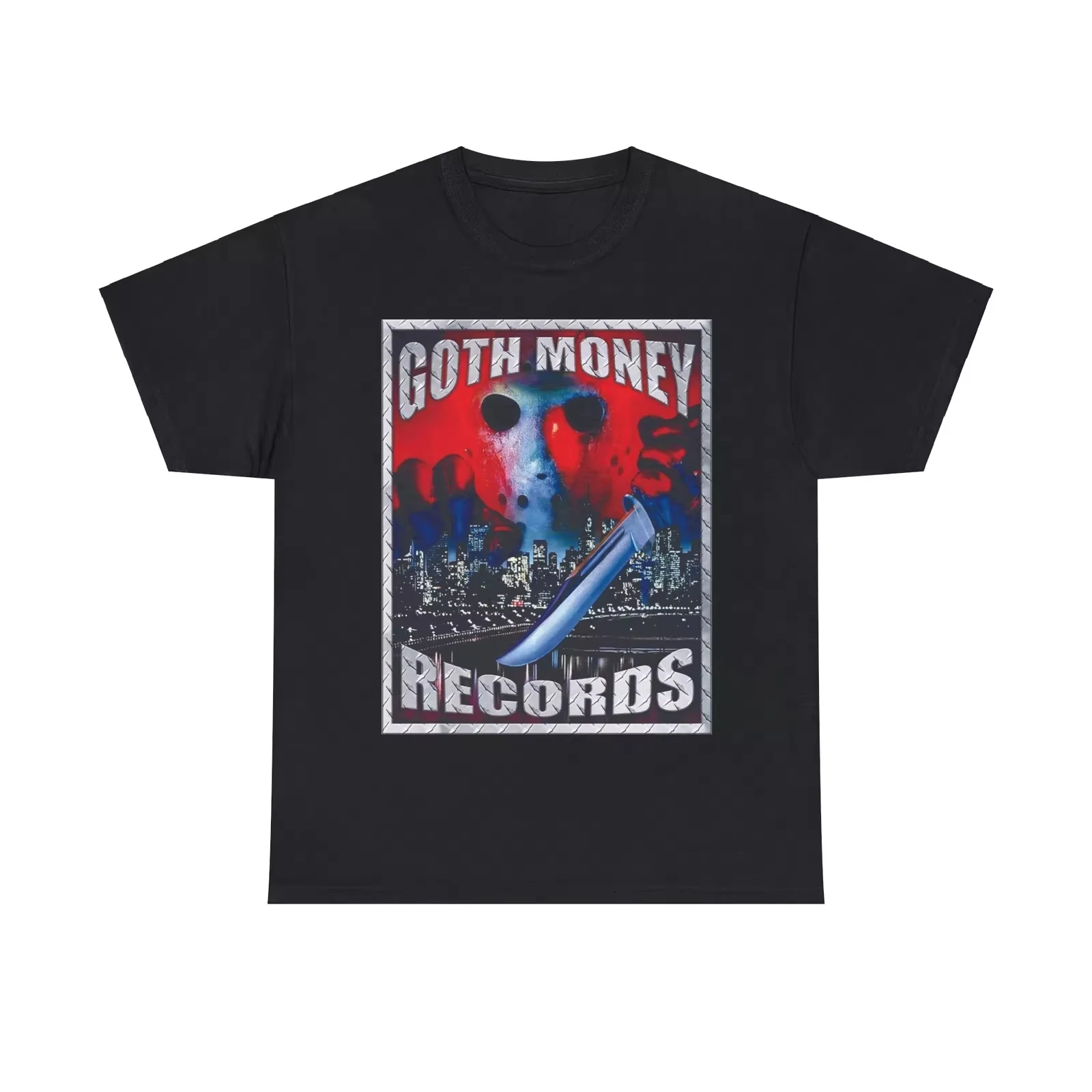 

2025 Summer New Goth Money Records-Jason Logo T-Shirt-Goth Money Wear Merch Summer High Quality Cotton Top Street Etwea