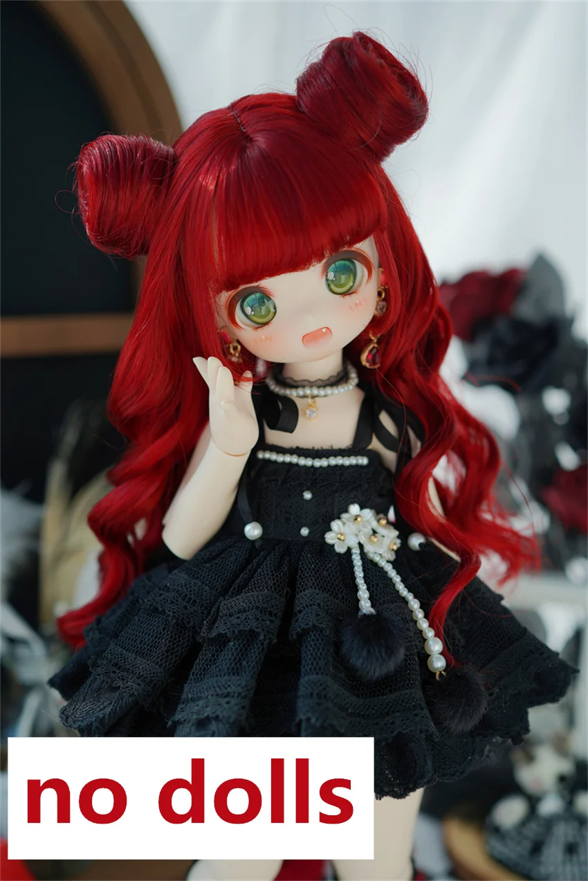 

BJD Wig 1/3,MDD,1/4 High Temperature Silk wig Double Ball Curls bjd Doll Accessories (no doll)