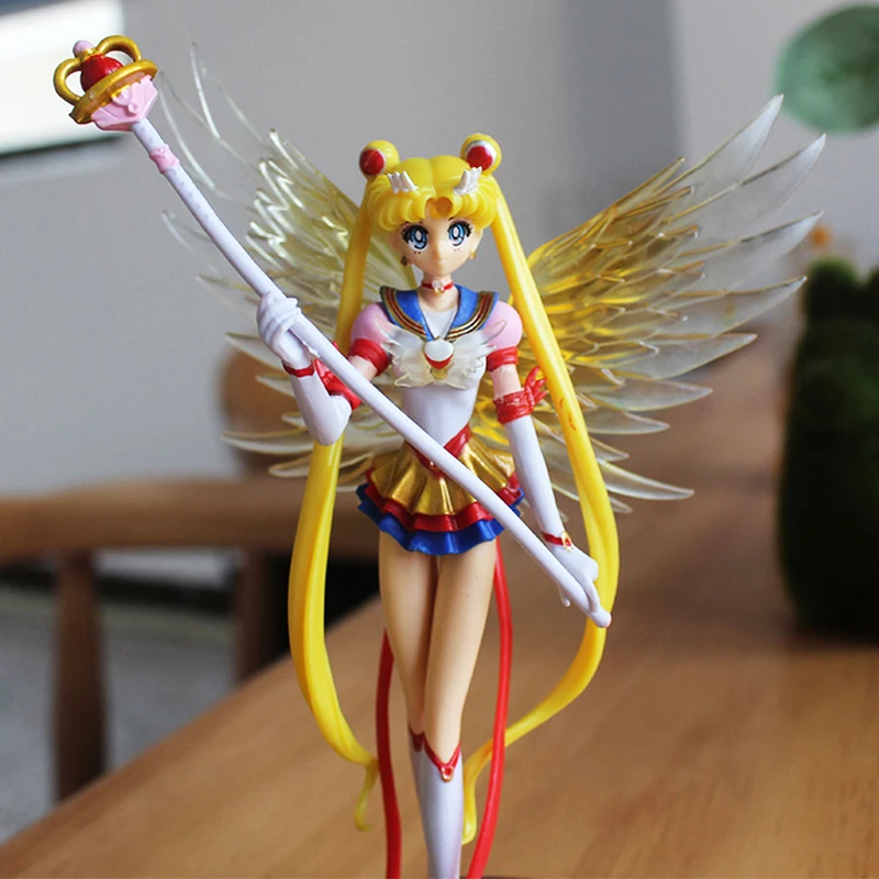 Anime akcesoria do ciastko księżycowe wiecznego żeglarza Tsukino Usagi figurki do dekoracji samochodu figurki kolekcja lalek zabawki modele prezenty