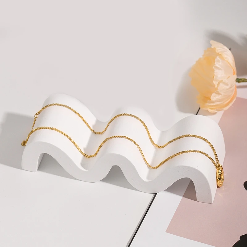 Stile nordico Gesso Forma geometrica Rack di stoccaggio Vassoio di gioielli Portasapone Organizzatore di stoccaggio Parti di decorazione della casa