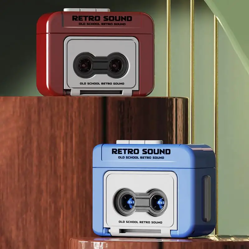 

Retro Tape Recorder Keychain New exquisite retro recorder mini recorder Mini Recording Music Box Pendant Schoolbag Small Pendant