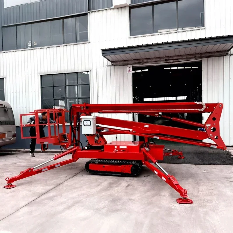 2026-Factory Price Off-road Crawler Cherry Picking Telescopic Articulated Lift