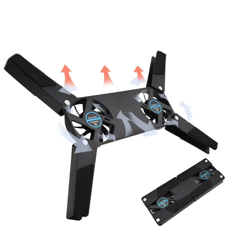 New Laptop Cooling Pad Laptop Cooler USB Powered Cooling Pad Bracket 2 Fans for Laptop Universal 7 15" 1 Laptop Stand image 4