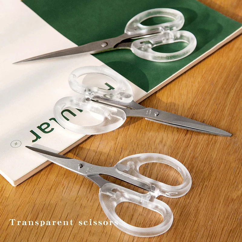 Card Lover Transparent Matte Scissors Creativity Multifunction School Office Supplies Student Stationery