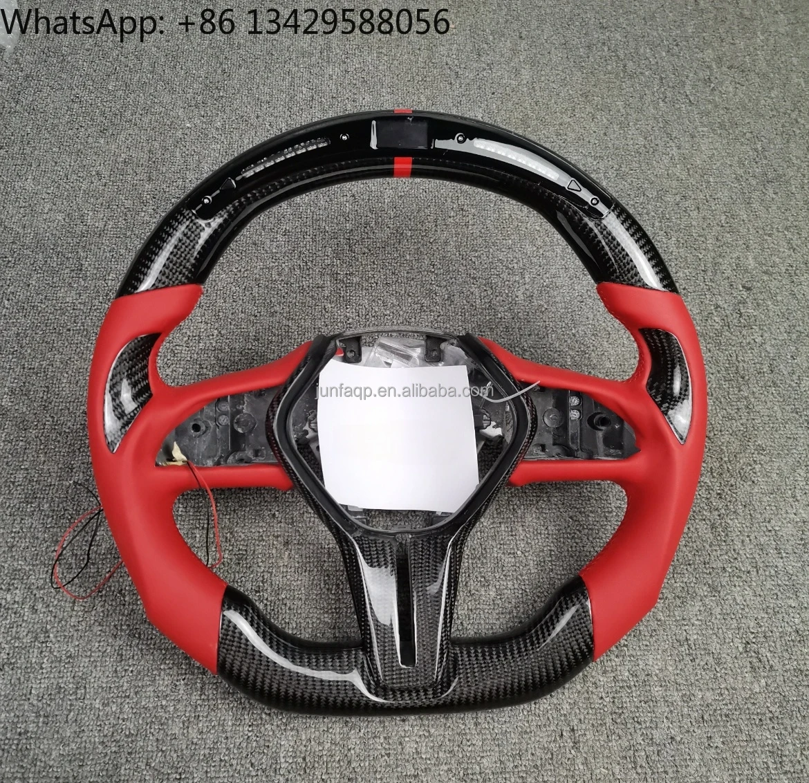

Fit For Infiniti Q50L QX50 QX60 QX55 Q50 Q60 2017-2024 Real Forged Carbon Fiber Steering Wheel Carbon With Led Light Display OEM