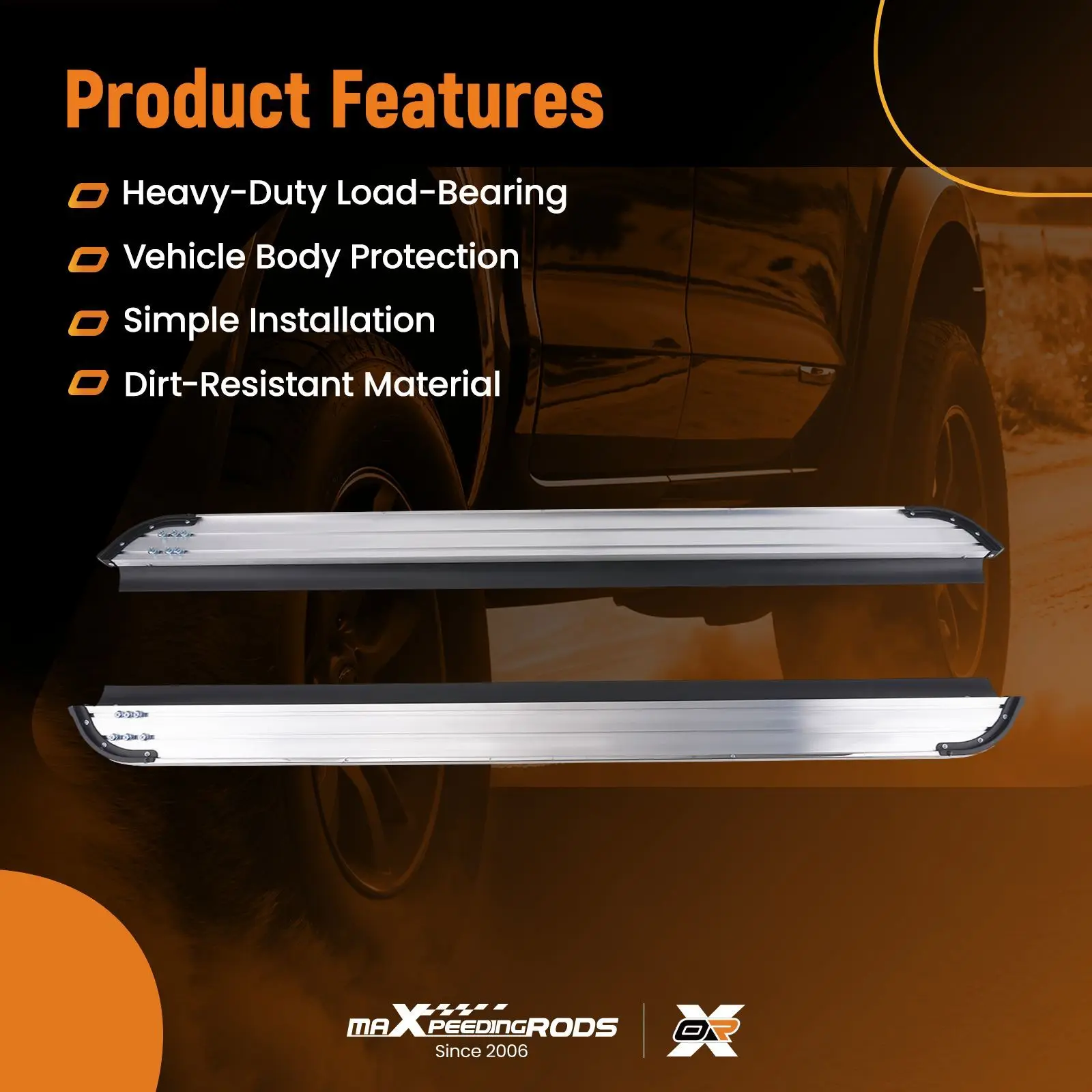 

Running Boards Bars for Infiniti JX35 QX60 2013-2021 Non-Slip Protection