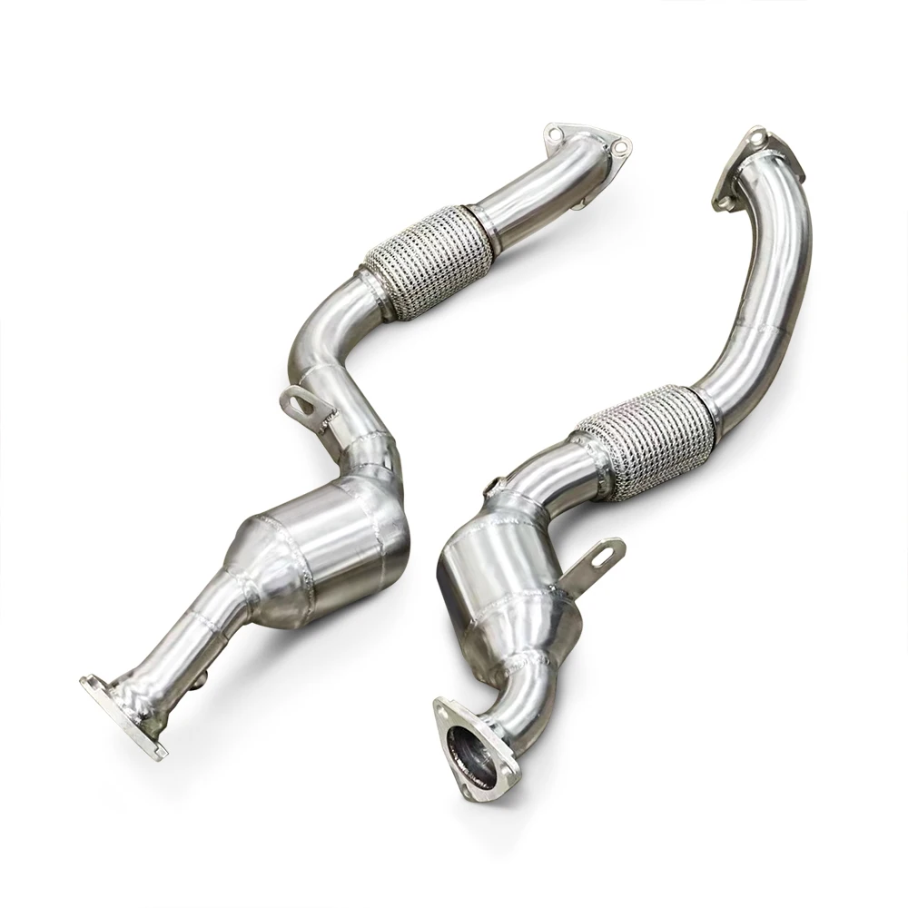 Exhaust downspipe for stainless steel exhaust pipes of Porsche Cayenne 957 3.6/4.8T 2006-2010 automotive exhaust system