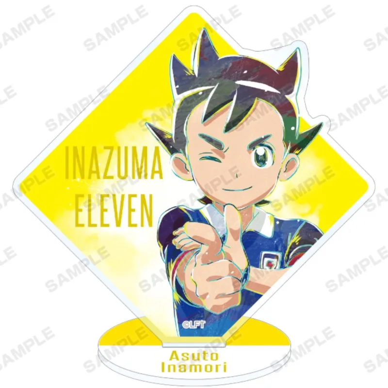 Inazuma Eleven Endou Mamoru Yuma Nosaka Acrylic Figure Stand Model Plate Keychains Desktop Ornament About 15CM