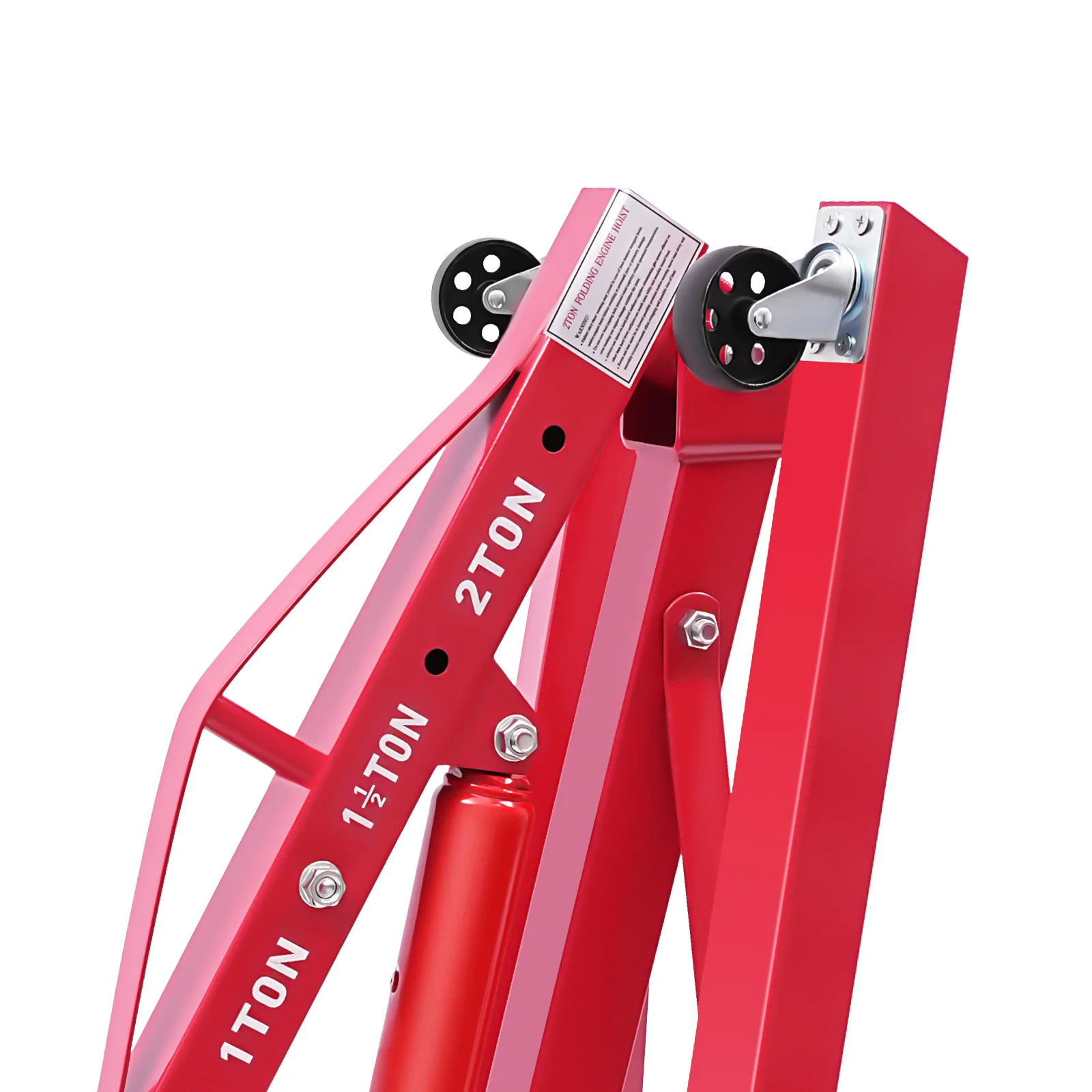 Guindaste hidráulico dobrável de 2 toneladas/4409,2 lbs com nivelador de motor, elevador hidráulico dobrável