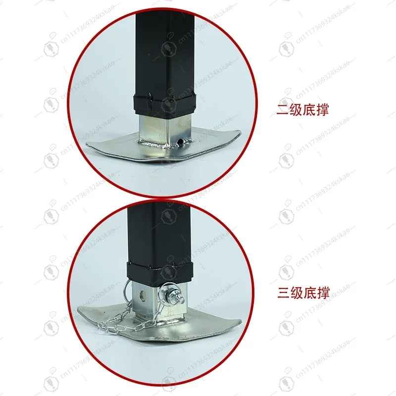 8000Lbs Side‑Crank Heavy‑Duty Square Tube Trailer Jack, Balanced Lifting Support Leg for RV Caravan Stabilizing