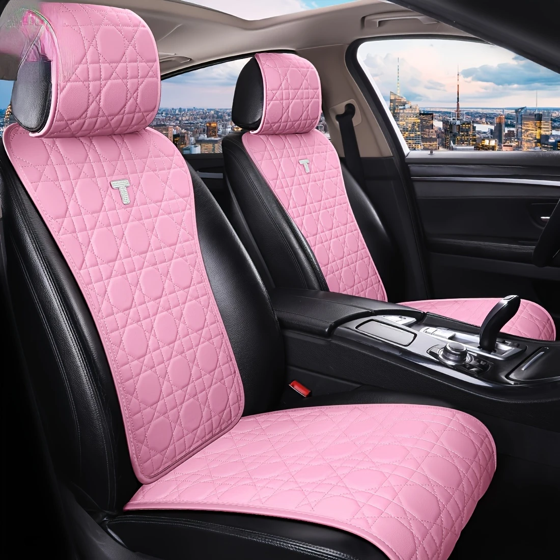 

Fashion Universal Faux Leather Car Seat Covers For Five Seats, 11pcs Waterproof Seat Covers Auto Seat Covers For Suv Auto Truck