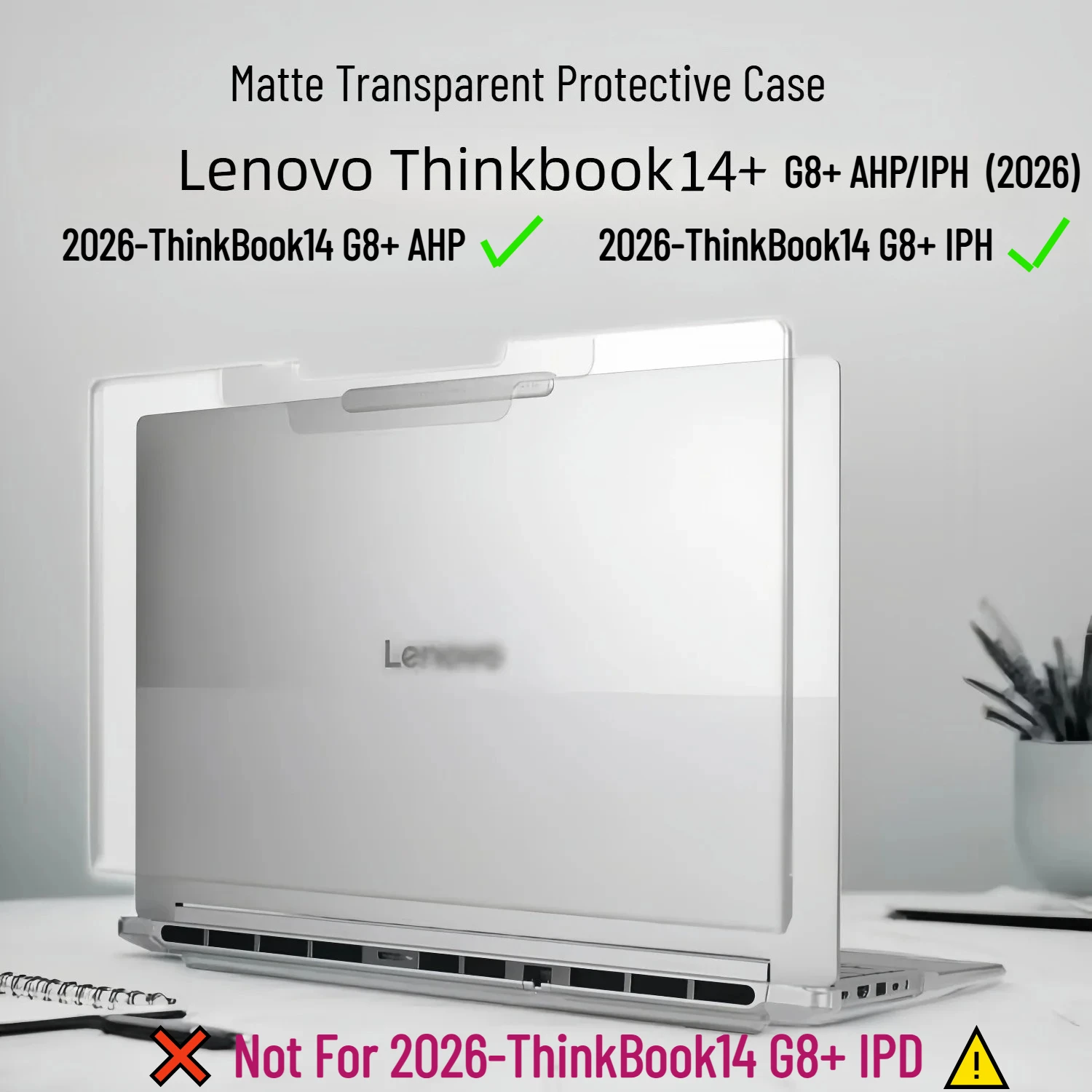 

Frosted Protective Case for 2026 Lenovo Thinkbook 14 G8+ AHP/IPH Laptop Case Hard Transparent Shell for ThinkBook14+ G8Plus IPH